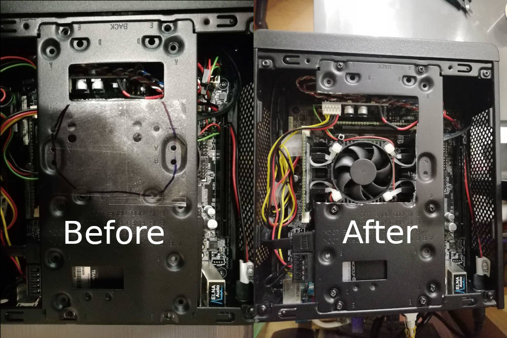 Comparision of the HDD Frame Befor/After